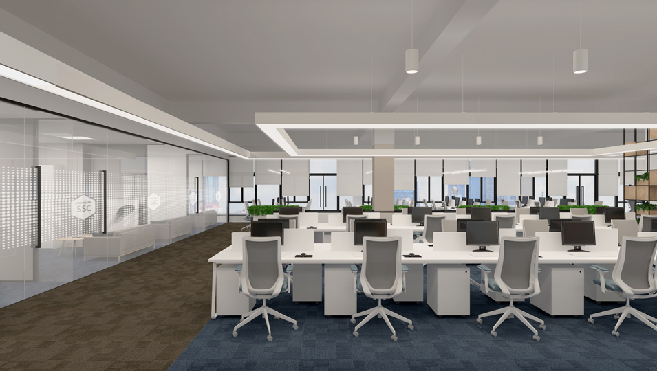 敞開式辦公區域